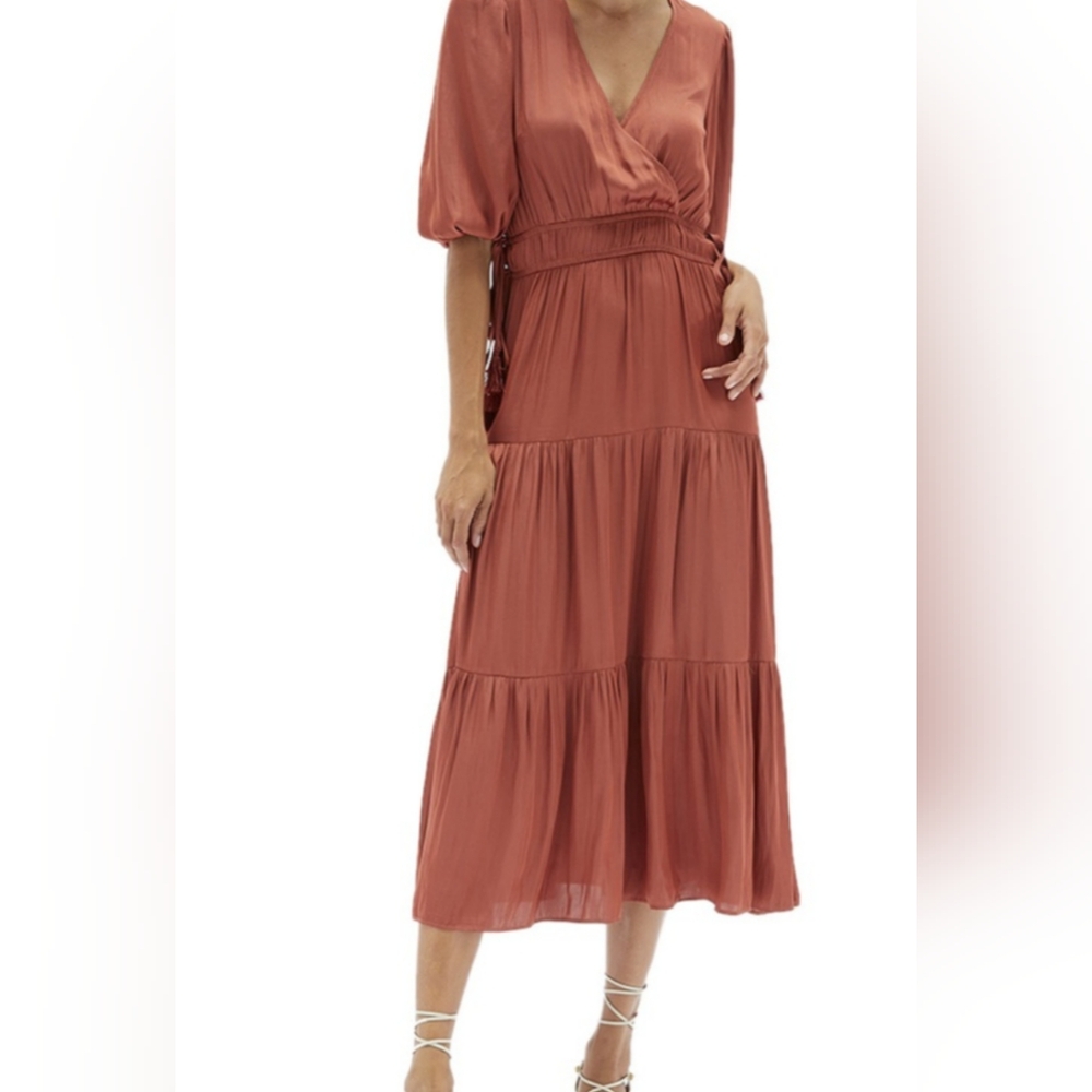 MINKPINK Susa Tiered Midi Dress Size small